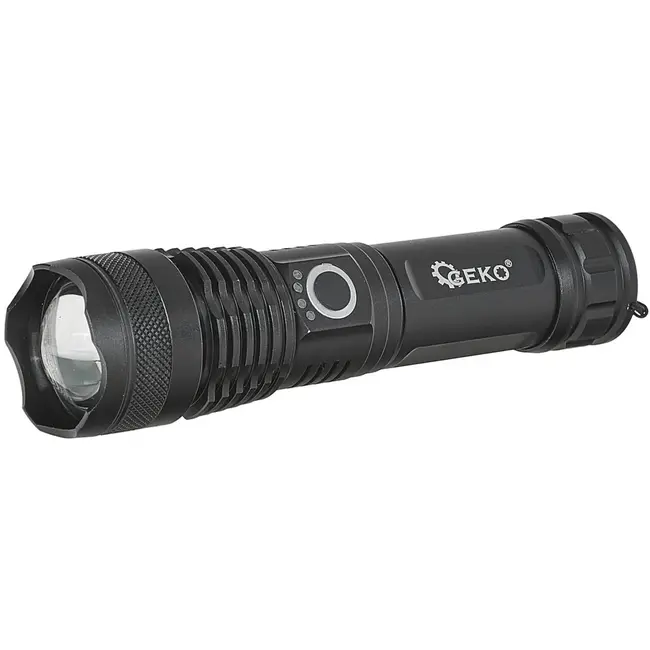 GEKO Tactische LED-zaklamp - 15W - 1500 lumen - Telescopische zoom - IPX8 waterdicht