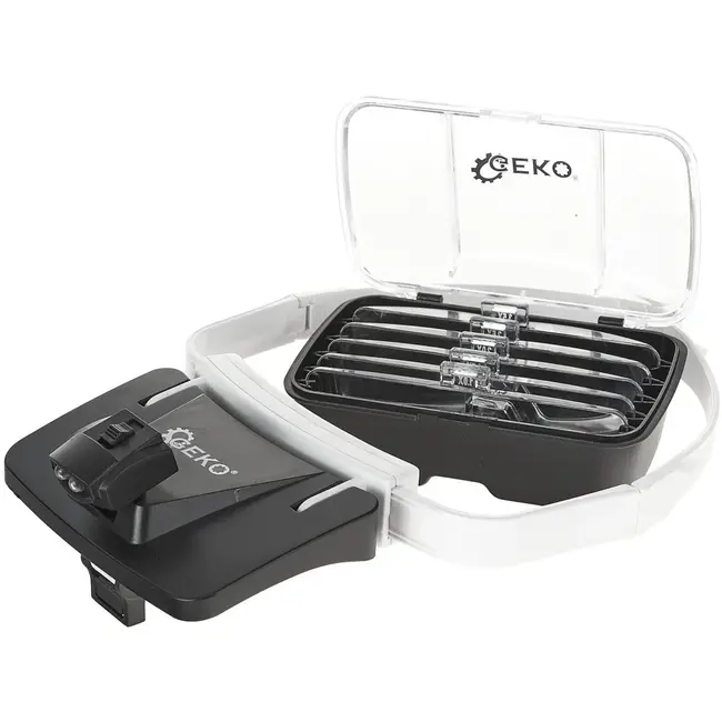 GEKO Vergrootglas met LED-verlichting - 5 verwisselbare lenzen - Lichtgewicht en verstelbaar ontwerp