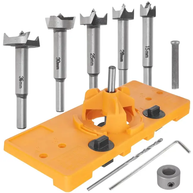 GEKO Hingemal voor Deur - Verstelbaar - Precisieboren - 15-35 mm - Inclusief Accessoires