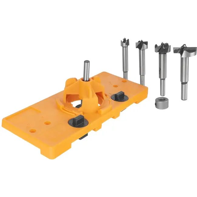 GEKO Hingemal voor Deur - Verstelbaar - Precisieboren - 15-35 mm - Inclusief Accessoires