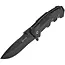 GEKO Tactisch zakmes - inklapbaar - drop point - 200 mm - zwart