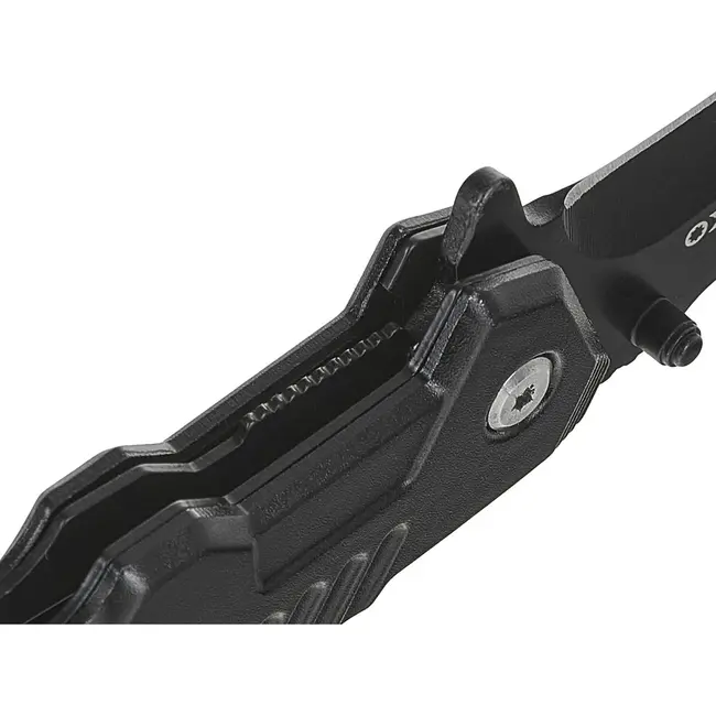 GEKO Tactisch zakmes - inklapbaar - drop point - 200 mm - zwart