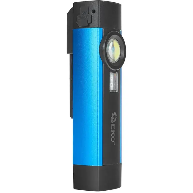 GEKO Multifunctionele zaklamp - UV LED - magnetisch - 300 lumen - IP54 - 2000mAh batterij - 12 stuks