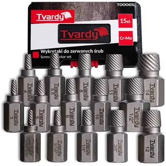 Tvardy 15-delige schroefuitdraaierset - Cr-Mo staal - Veilig en duurzaam - Inclusief opbergkoffer