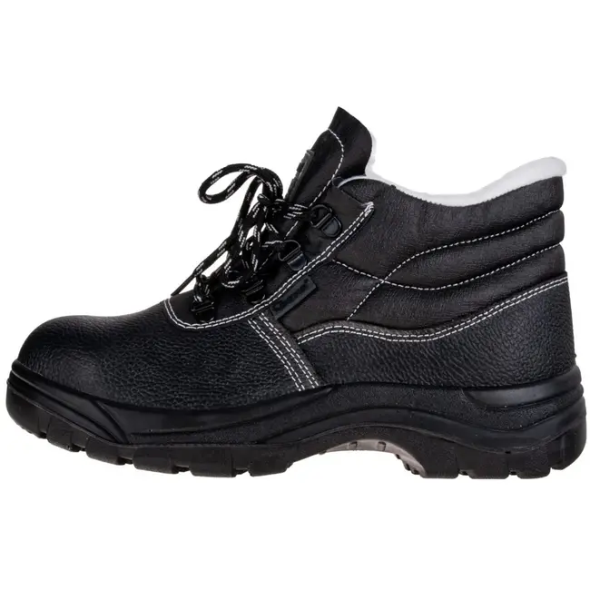 GEKO Gevoerde veiligheidsschoenen - S3 klasse - Antislip - Schokabsorberend - Maat 46 - Zwart