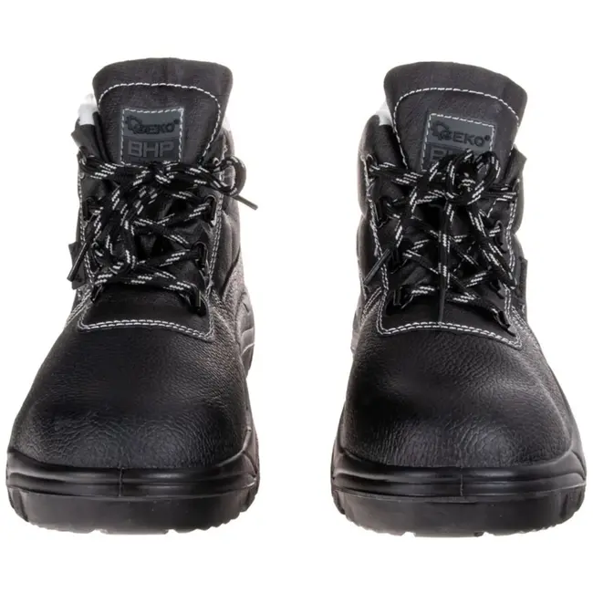 GEKO Gevoerde veiligheidsschoenen - S3 klasse - Antislip - Maat 42 - Zwart