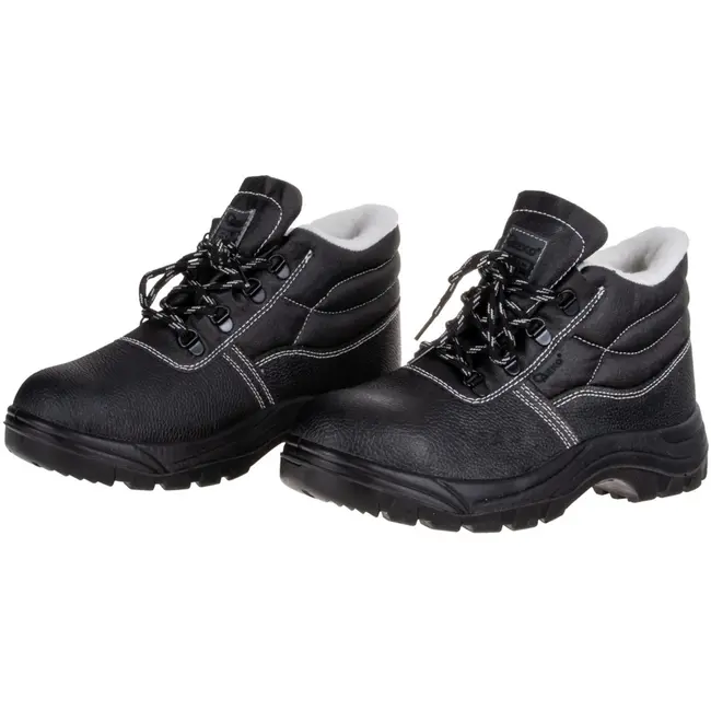 GEKO Gevoerde veiligheidsschoenen - S3 klasse - Antislip - Zwart - Maat 40