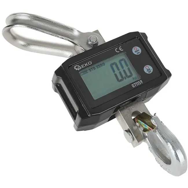 GEKO Digitale kraanweegschaal - 2000 kg - Oplaadbaar - Met afstandsbediening