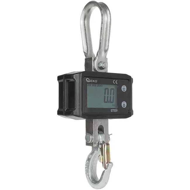 GEKO Digitale kraanweegschaal - 2000 kg - Oplaadbaar - Met afstandsbediening