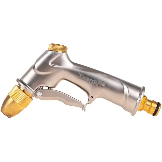 Tvardy Verstelbare tuinspuit - robuust en ergonomisch - messing en aluminium - waterstraal aanpasbaar