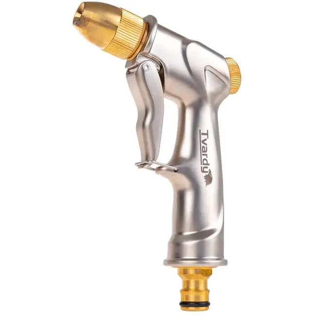 Tvardy Verstelbare tuinspuit - robuust en ergonomisch - messing en aluminium - waterstraal aanpasbaar