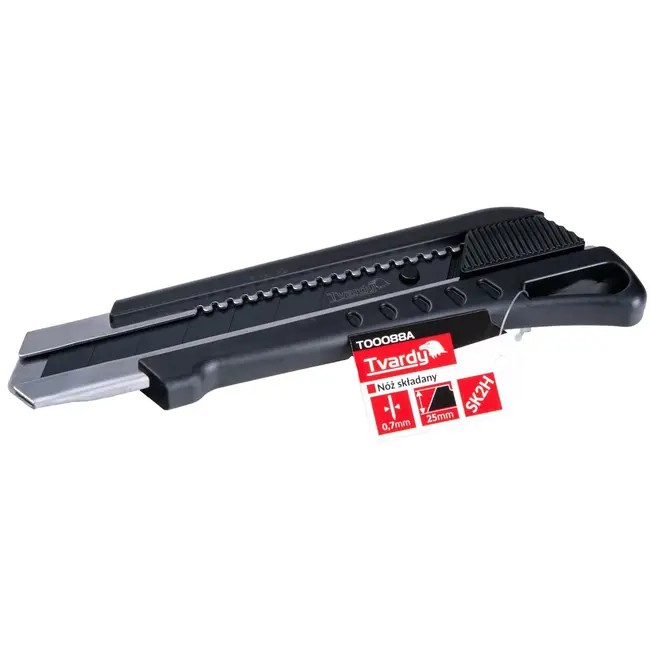 Tvardy Utility mes - Duurzaam SK2H staal - Zwart - 125 mm - Set van 9 stuks