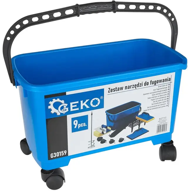 GEKO 9-delige tegelvoegset - compleet en efficiënt - ergonomisch ontwerp - mobiel en duurzaam