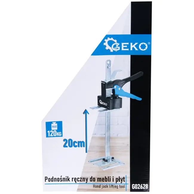 GEKO Handmatige heflift - 120 kg capaciteit - 20 cm hoogte - Staal en kunststof