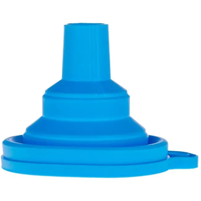 GEKO Opvouwbare siliconen trechter - compact - veelzijdig - blauw - 70 mm