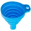 GEKO Opvouwbare siliconen trechter - compact - veelzijdig - blauw - 70 mm
