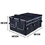 GEKO Verstevigde autokofferbak organizer - Opvouwbaar - Zwart - 55x40x26 cm