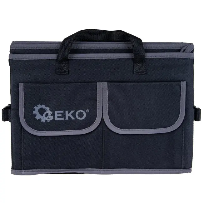 GEKO Verstevigde autokofferbak organizer - Opvouwbaar - Zwart - 55x40x26 cm