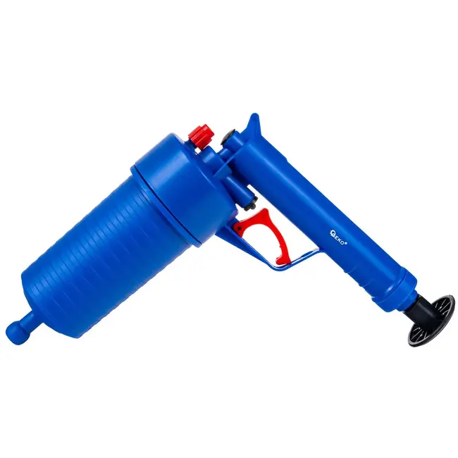 GEKO Luchtdruk pijpreiniger - Handmatige bediening - 3.5 bar - Ergonomisch ontwerp - 4 verwisselbare nozzles