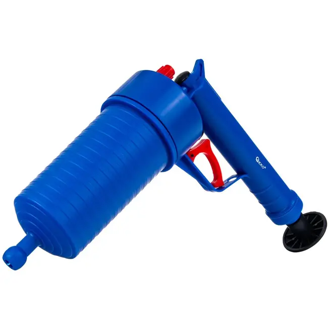 GEKO Luchtdruk pijpreiniger - Handmatige bediening - 3.5 bar - Ergonomisch ontwerp - 4 verwisselbare nozzles