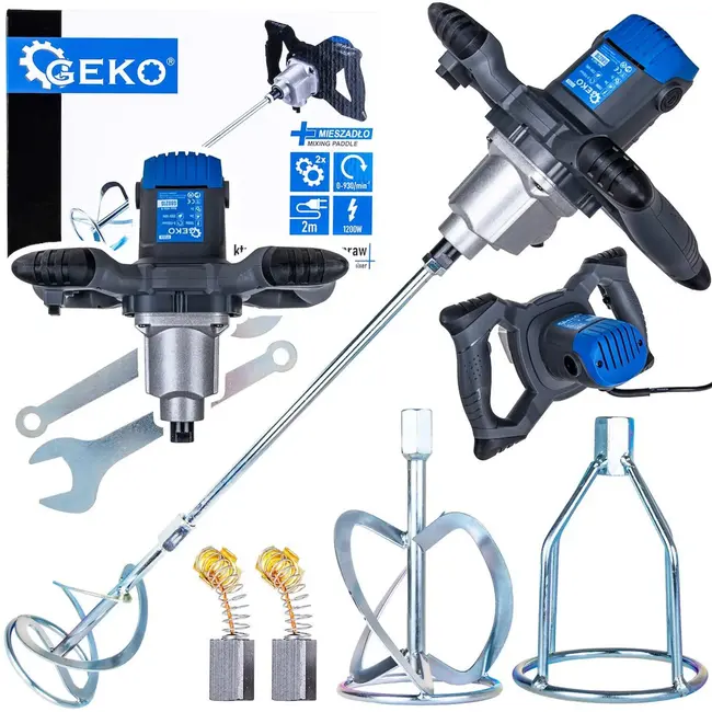 GEKO Elektrische mixer - 1200W - 2 snelheden - Inclusief extra mengstaaf