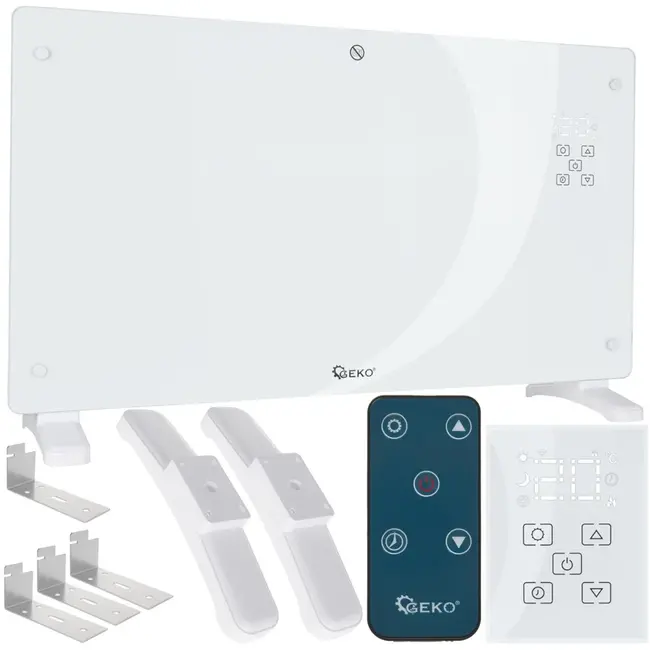 GEKO Elektrische convector met Wi-Fi en afstandsbediening - 2500W - wit