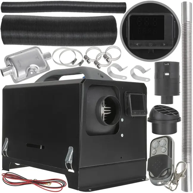 GEKO Diesel luchtverwarmer 8kW - 12V - Geïntegreerde brandstoftank - Afstandsbediening - Compact ontwerp