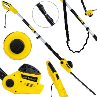 John Gardener Elektrische telescopische heggenschaar - 550W - 55 cm snijlengte - Verstelbare kop - 2,1-2,7 m lengte