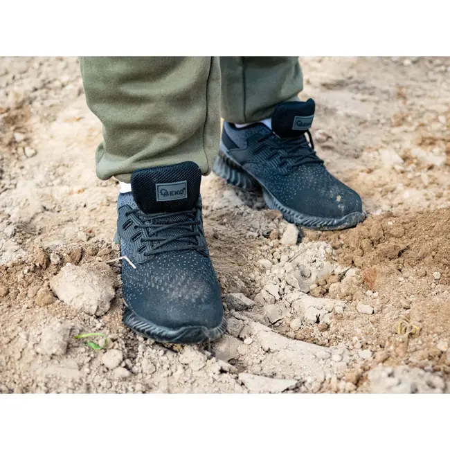 GEKO Grijze veiligheidsschoenen - S1 SRC - Maat 42 - Lichtgewicht en antislip