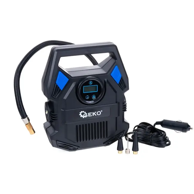 GEKO Compacte 12V compressor - digitaal display - automatische uitschakeling - LED verlichting