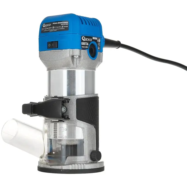 GEKO Bovenfrees - 710W - Snelheidsregeling - Inclusief Freesbits - Aluminium Behuizing