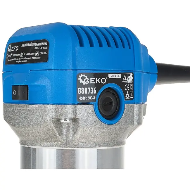 GEKO Bovenfrees - 710W - Snelheidsregeling - Inclusief Freesbits - Aluminium Behuizing