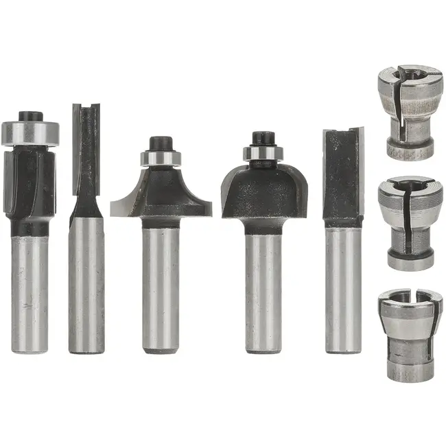 GEKO Bovenfrees - 710W - Snelheidsregeling - Inclusief Freesbits - Aluminium Behuizing