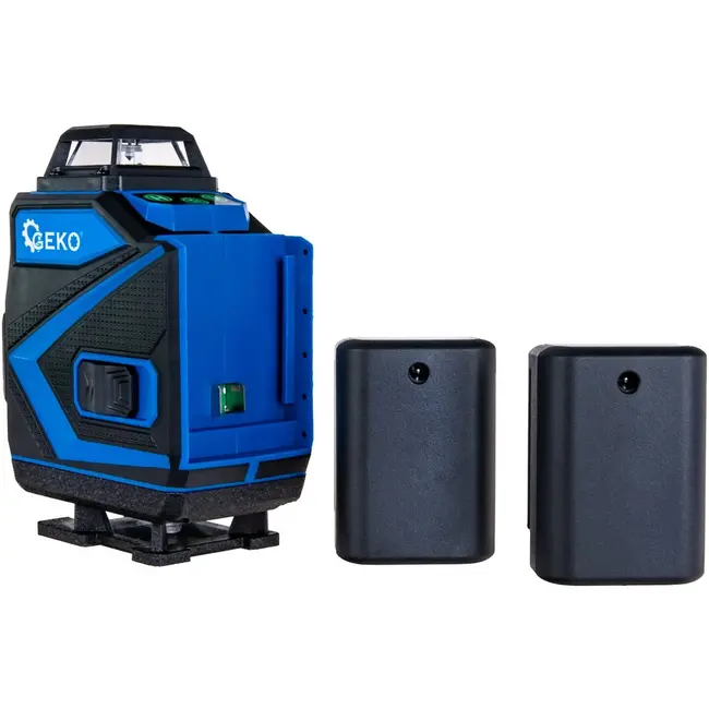 GEKO 4D laserwaterpas - 360° bereik - groene laser - zelfnivellerend - inclusief accessoires