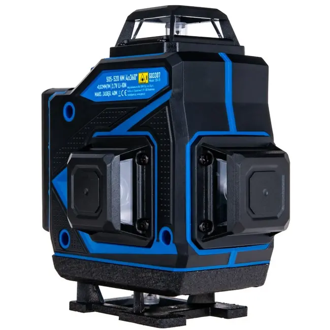 GEKO 4D laserwaterpas - 360° bereik - groene laser - zelfnivellerend - inclusief accessoires