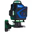 GEKO 4D laserwaterpas - 360° bereik - groene laser - zelfnivellerend - inclusief accessoires