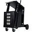 GEKO Welding kar - mobiel - 4 lades - staal - zwart