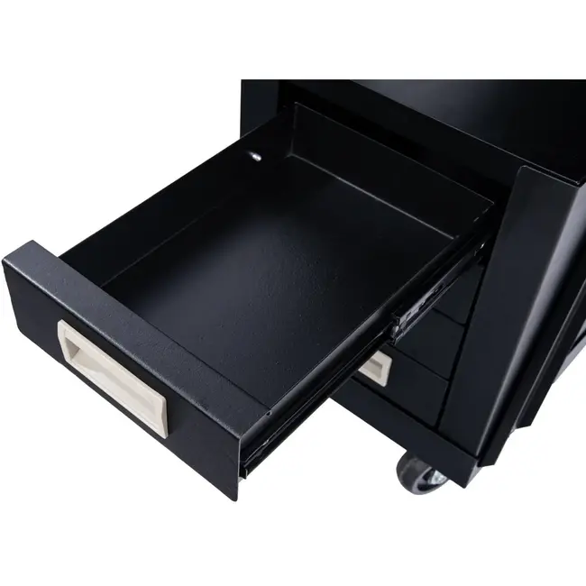 GEKO Welding kar - mobiel - 4 lades - staal - zwart