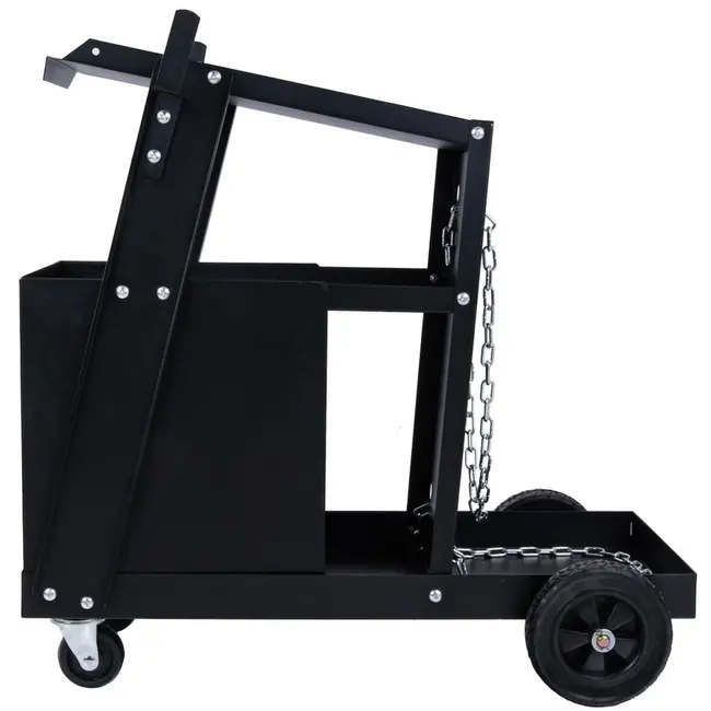 GEKO Welding kar - mobiel - 4 lades - staal - zwart