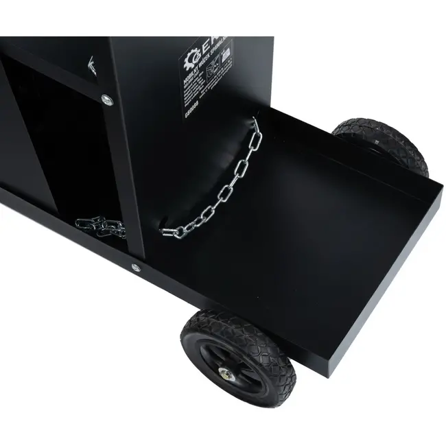 GEKO Welding kar - mobiel - 4 lades - staal - zwart