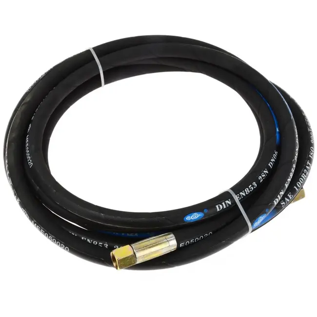 GEKO Gevlochten hydraulische slang - flexibel - 4 meter - hoge druk 80-400 bar