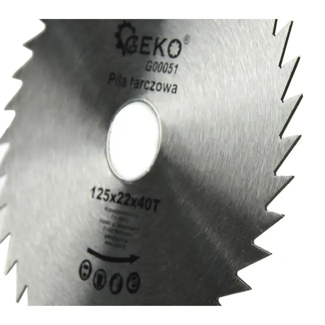 GEKO Cirkelzaagblad - Houtbewerking - 125 mm - 40 Tanden - Staal