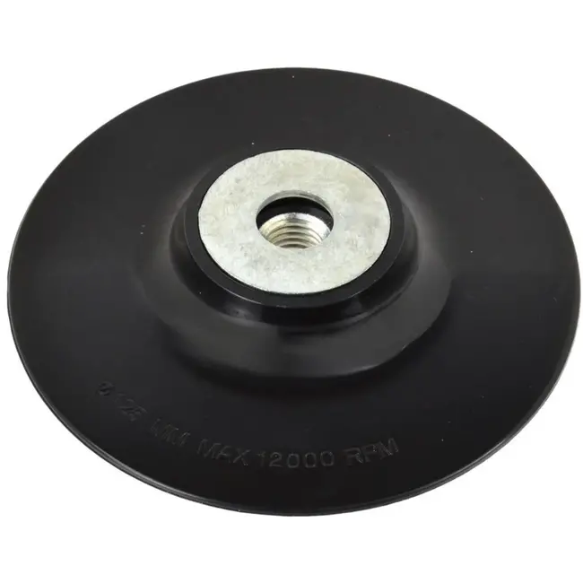 GEKO Rubberen schuurpad - 125 mm - M14x2 - Voor haakse slijpers