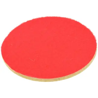 GEKO Polijstpad vilt - 125 mm - Klittenband bevestiging - Voor glas, metaal, plastic en marmer