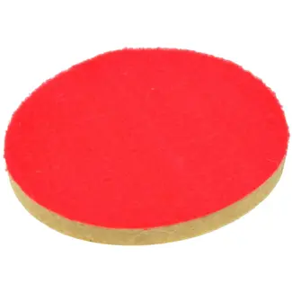 GEKO Polijstpad vilt - 125 mm diameter - 10 mm dik - Klittenband bevestiging