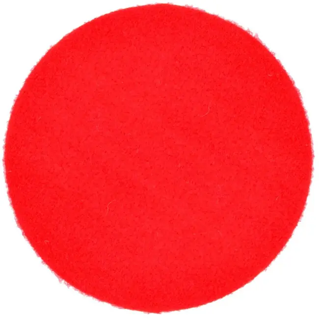 GEKO Polijstpad vilt - 125 mm diameter - 10 mm dik - Klittenband bevestiging