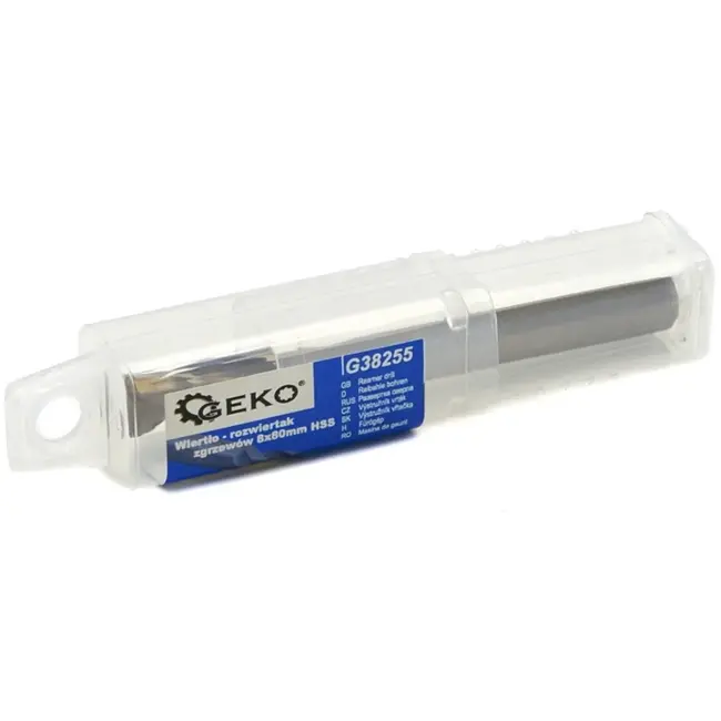 GEKO Reamer boor - precisie - HSS staal - 8x80mm