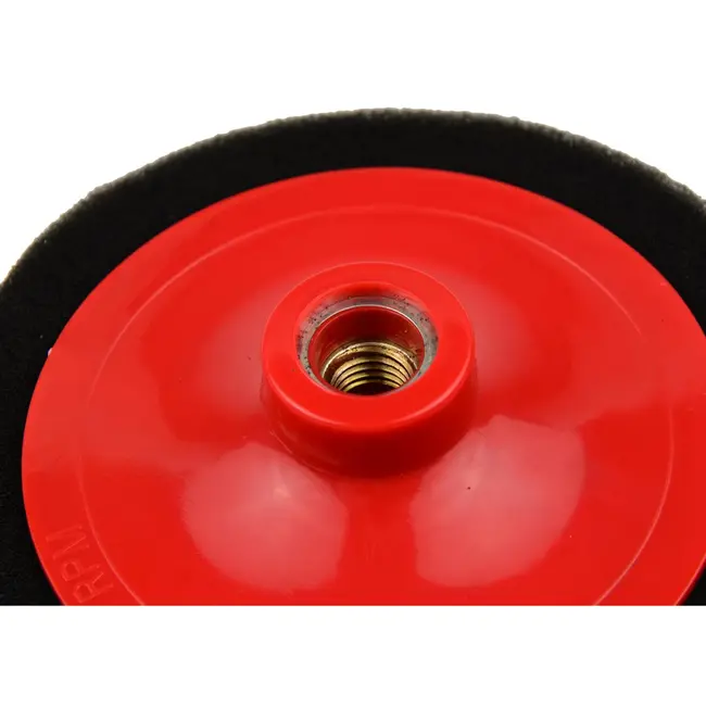 GEKO Polijstschijf - Zachte Spons - M14 Draad - 150 mm - Zwart