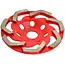 GEKO Diamant slijpschijf - turbo ontwerp - 125 mm - 5 mm segment - rood