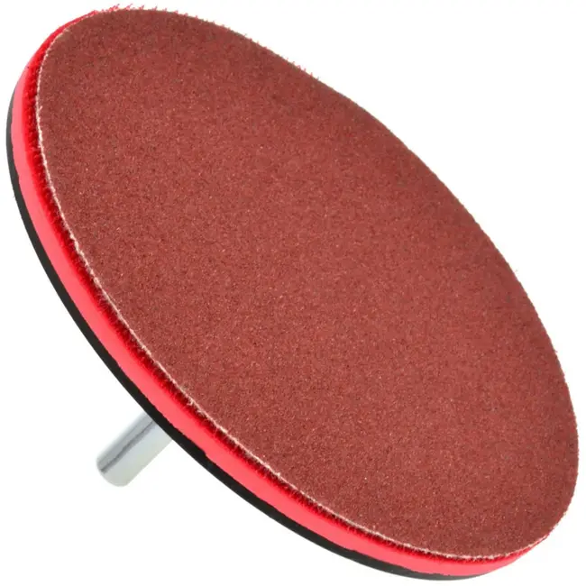 GEKO Klittenband steunschijf - 125 mm - met booradapter - veelzijdig gebruik